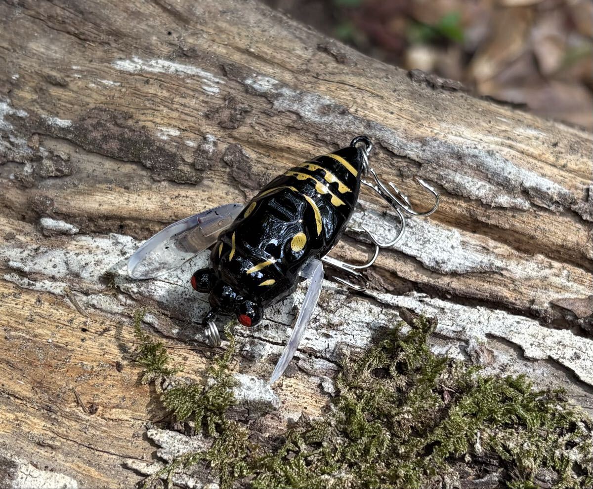 セミルアー 蝉 虫ルアー 昆虫ルアー トップウォーター 40mm 6.0g拍卖