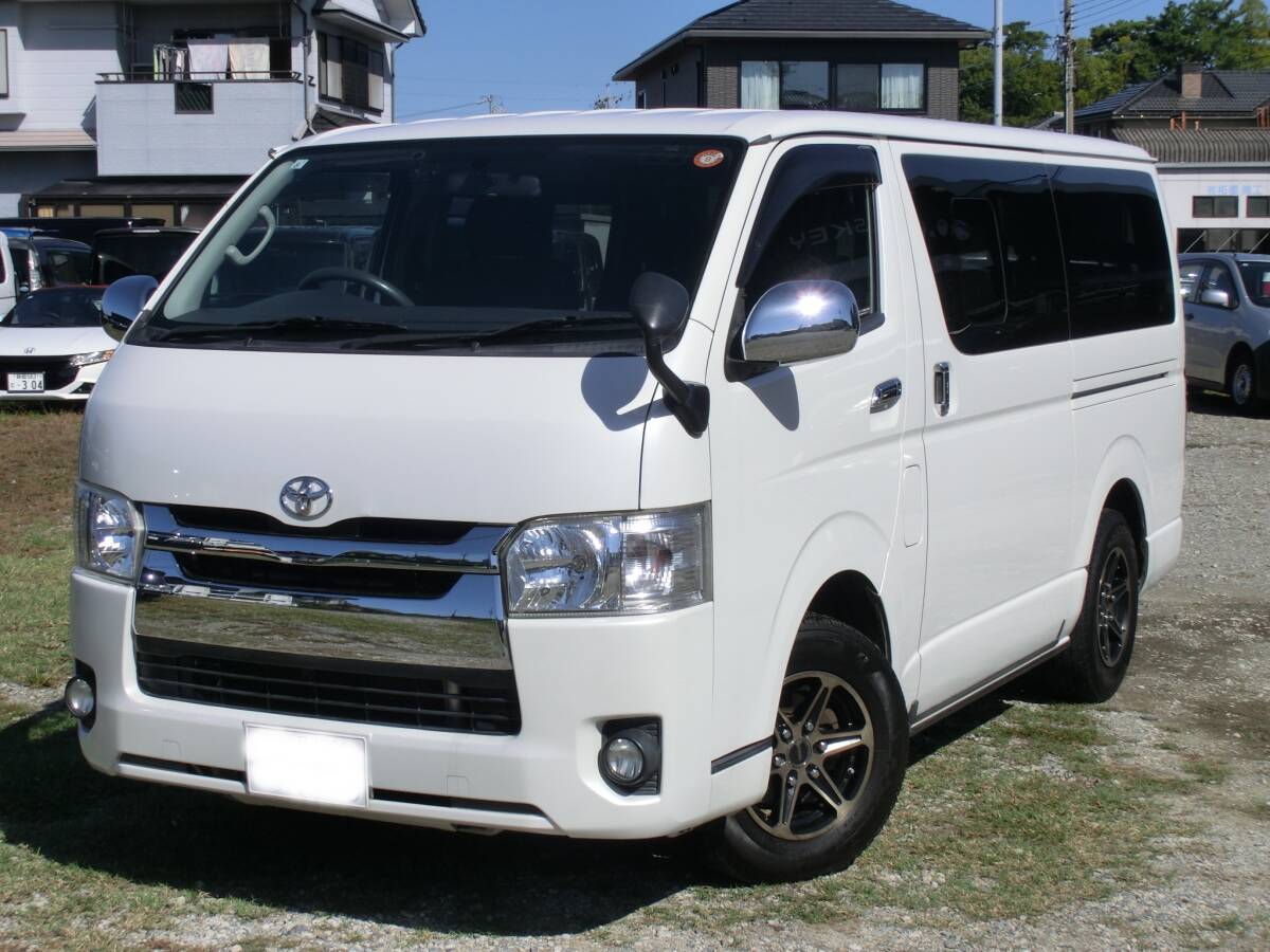 ☆検付即乗帰れます1オーナーH27レジアスエースバンロングスーパーGLナビフルセグBカメラBluetooth外15インチETCスマートキーTベル交換済☆拍卖