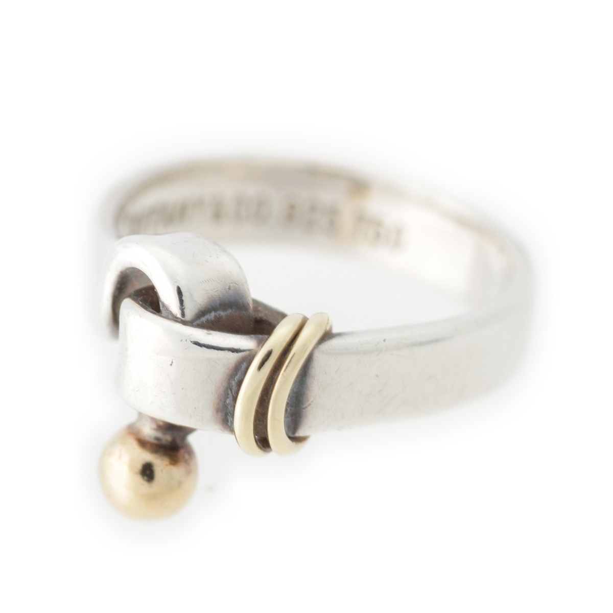 ティファニー 925×750 フック&アイ リング 指輪 925 750 シルバー 9【中古】拍卖