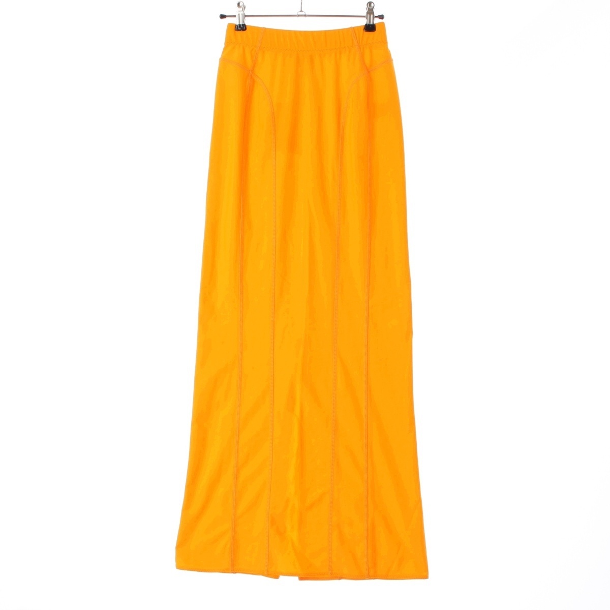 ジャックムス LA JUPE TUBA ナイロン スカート オレンジ 36【中古】拍卖