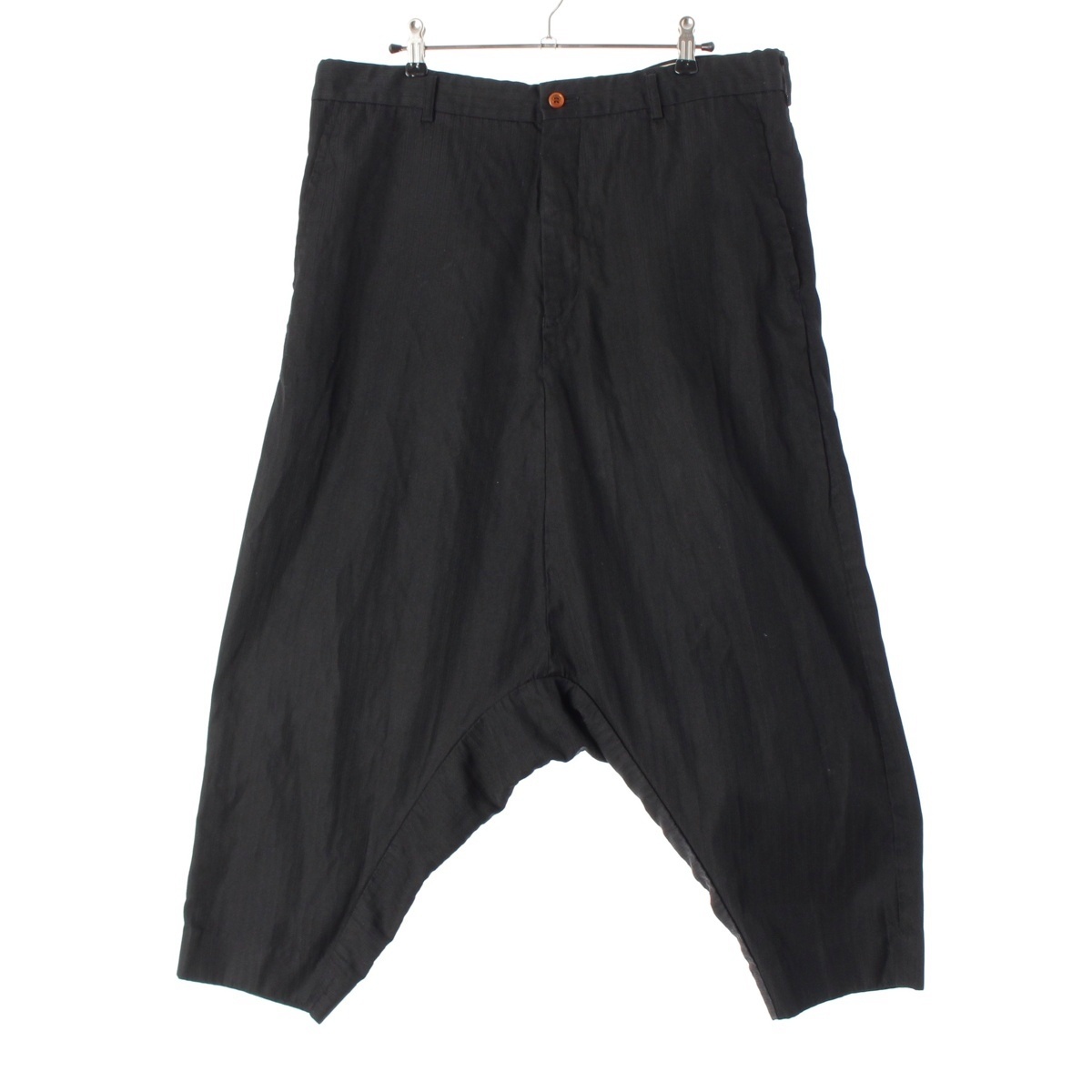 コムデギャルソンオムプリュス AD2018 19SS 製品染め サルエル パンツ PC-P038 ブラック XS【中古】拍卖