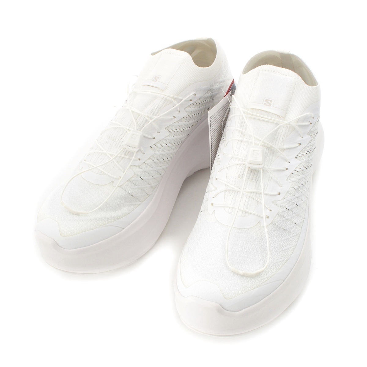 コムデギャルソン サロモン SALOMON メッシュ プラットフォーム スニーカー 471953 GJ-K103 ホワイト 27.5【中古】拍卖