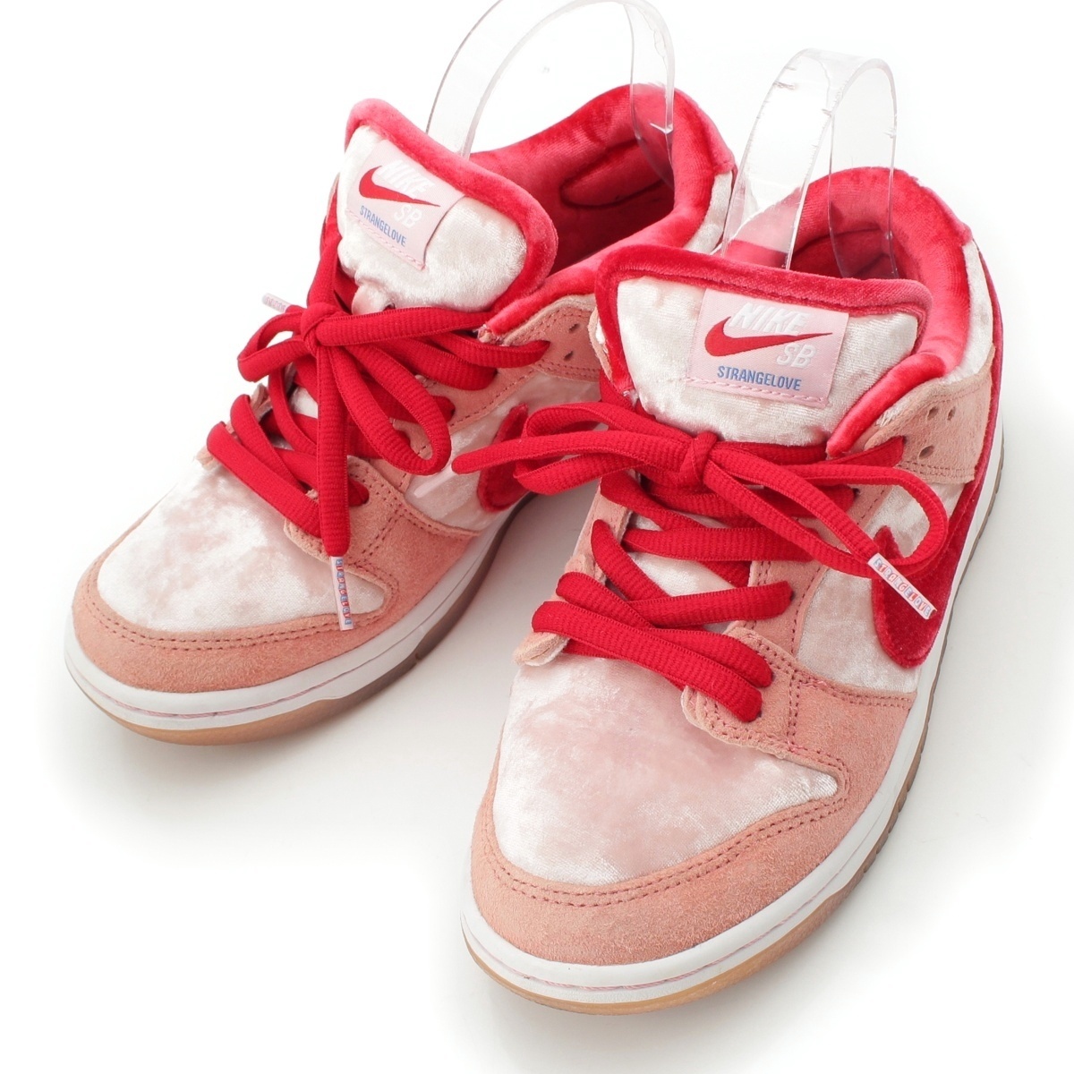 ナイキエスビー ストレンジラブ ダンク ロー プロ DUNK LOW PRO バレンタインデー ブライドメロン スニーカー ピンク US6 24cm【中古】拍卖