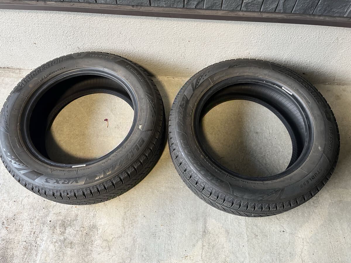 ① 8部山 2021年製 BRIDGESTONE ブリザック VRX3 185/60R15 84Q 2本1セット拍卖