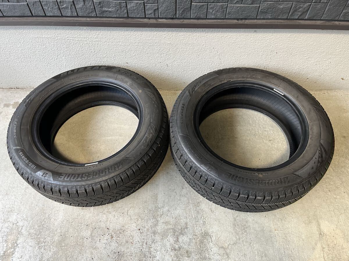 ② 8部山 2021年製 BRIDGESTONE ブリザック VRX3 185/60R15 84Q 2本1セット拍卖