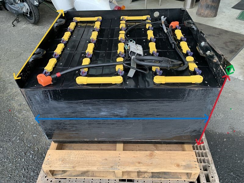 (2020年)GSユアサ VGD600-48V 充電済中古バッテリーフォークリフト ソーラー オフグリッド sa 1004拍卖