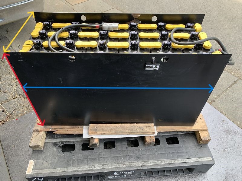 (2020年)GSユアサ VCF4N 48V 充電済中古バッテリーフォークリフト ソーラー オフグリッド1008 拍卖