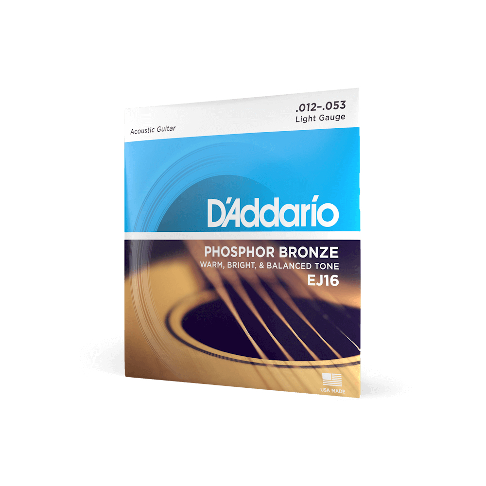 【アコースティックギター弦】 ダダリオ D'Addario EJ16 Light 12-53 PHOSPHOR BRONZE 正規品拍卖