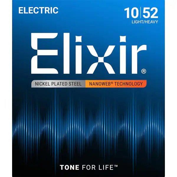 【エレキギター弦】Elixir エレキ ギター弦 12077 NANOWEB LIGHT HEAVY 10-52 正規品 コーティング弦 ハイクオリティサウンド 長持ち拍卖