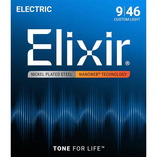 【エレキギター弦】Elixir エレキ ギター弦 12027 NANOWEB CUSTOM LIGHT 09-46 正規品拍卖