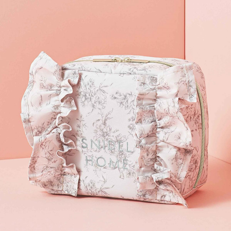 sweet スウィート 【付録のみ】SNIDEL HOME 大きく開いて映え 大容量フリルポーチ拍卖