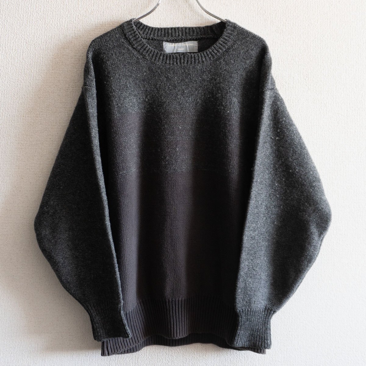 【90S】COMME des GARCONS HOMME 【90年代 デザイン セーター】 ニット グレー ギャルソン オム 25090943拍卖