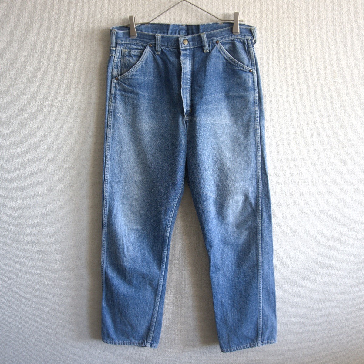 【60S~70S】 The Plain Rider【フロントジップアップ デニム パンツ】W 84cm 60年代 70年代 ELY&WALKER社25090812拍卖