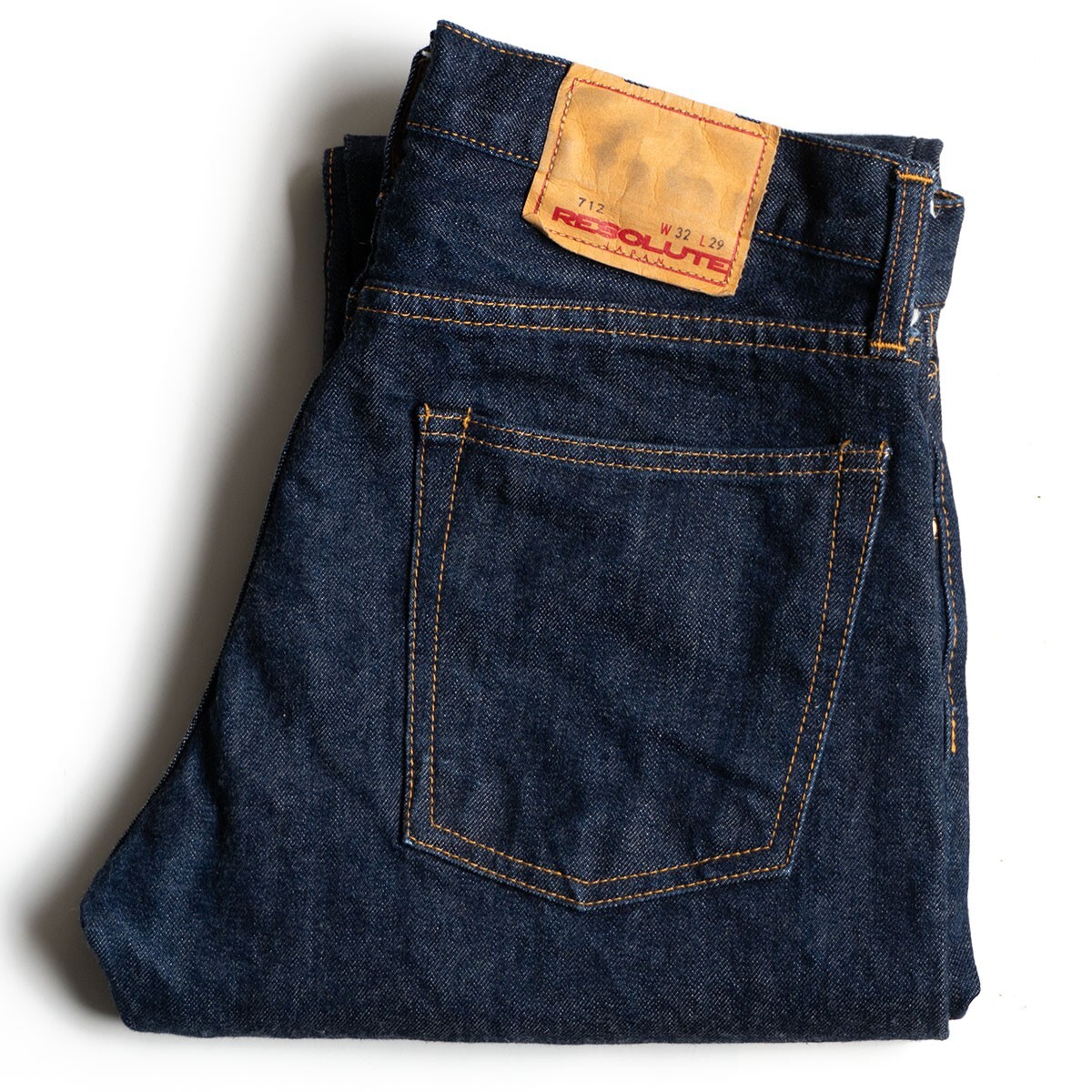 【美品/濃紺】 RESOLUTE【712 デニムパンツ 】32×29 日本製 リゾルト s2510050拍卖