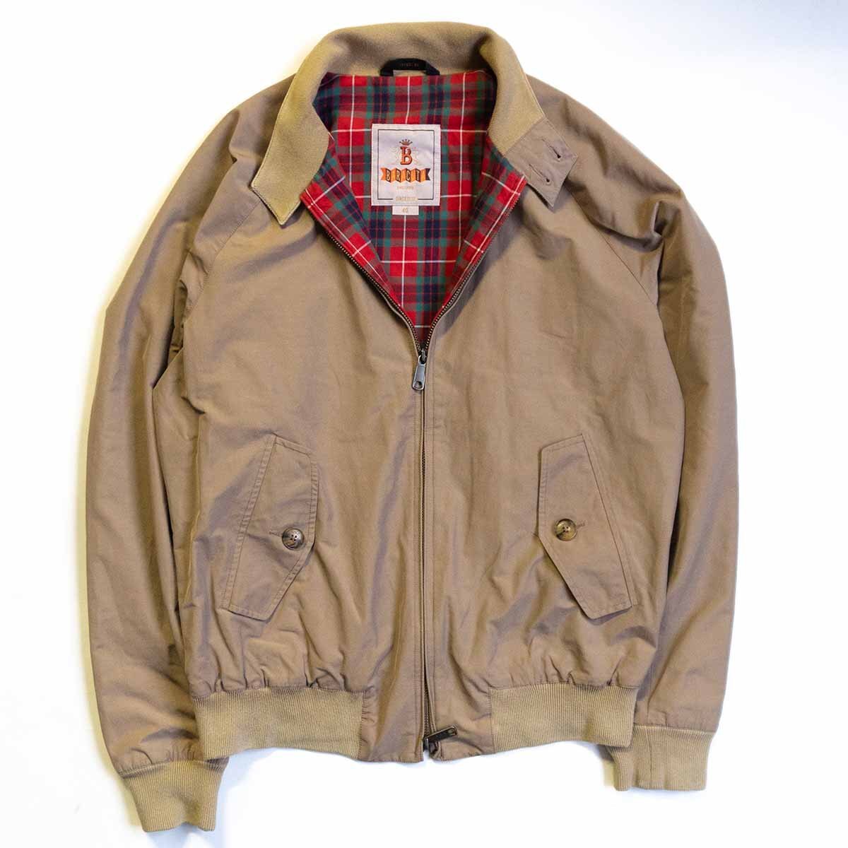 【美品】 BARACUTA 【G9 スウィングトップ ハリントンジャケット】 40 バラクータ タン イングランド製 25100526拍卖