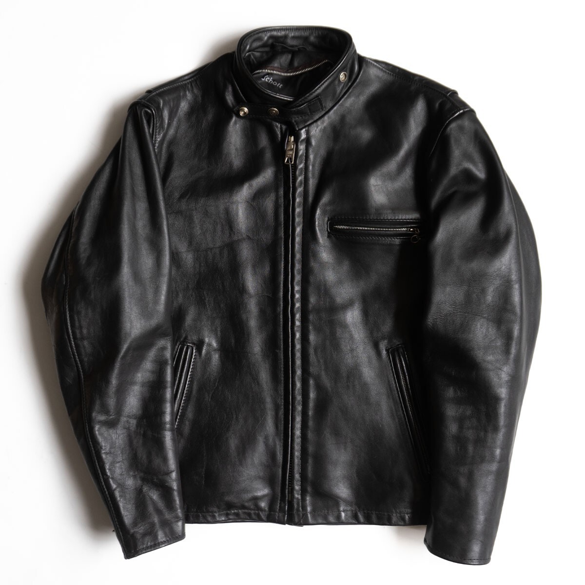 【雰囲気抜群】SCHOTT【641/シングルライダースジャケット】38 レザー アメリカ製 ショット 25100707拍卖