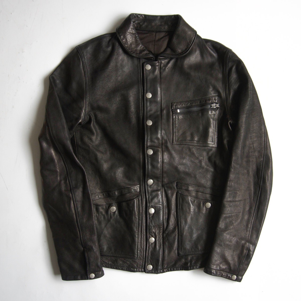 【希少】STRUM【ホースハイド ショーカラー レザージャケット】M ストラム 25100605拍卖
