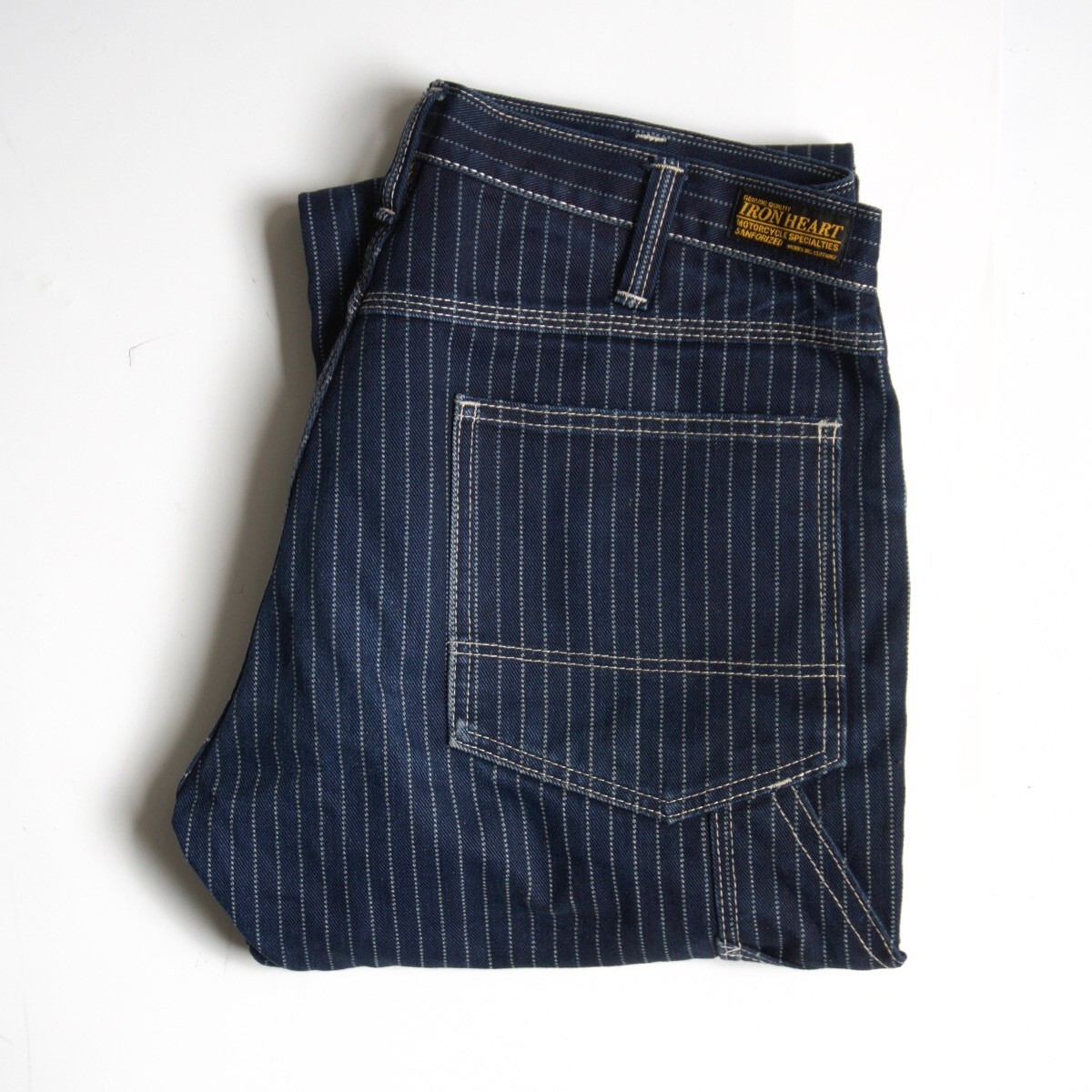 【雰囲気抜群】IRON HEART【【 814 12ozウォバッシュ エンジニアペインターパンツ インディゴ】W34 アイアンハート s2510097拍卖