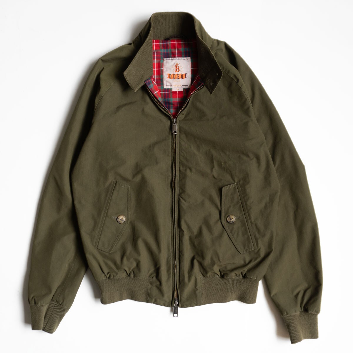 【定番】 BARACUTA 【G9 スウィングトップ ハリントンジャケット】 38 オリーブ バラクータ イングランド製 25101085拍卖