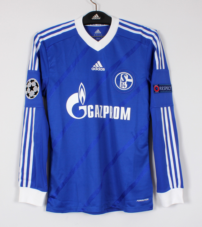 13-14シャルケ04 SCHALKE 04(H)#22 内田篤人 UCHIDA 選手用長袖 adidas正規 UEFA CL仕様 M拍卖