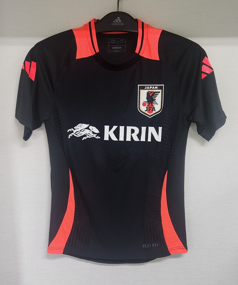 23-24 日本代表 JFA トレーニングウェア(BK) 半袖 正規アディダス adidas JASPO M or 2XL拍卖