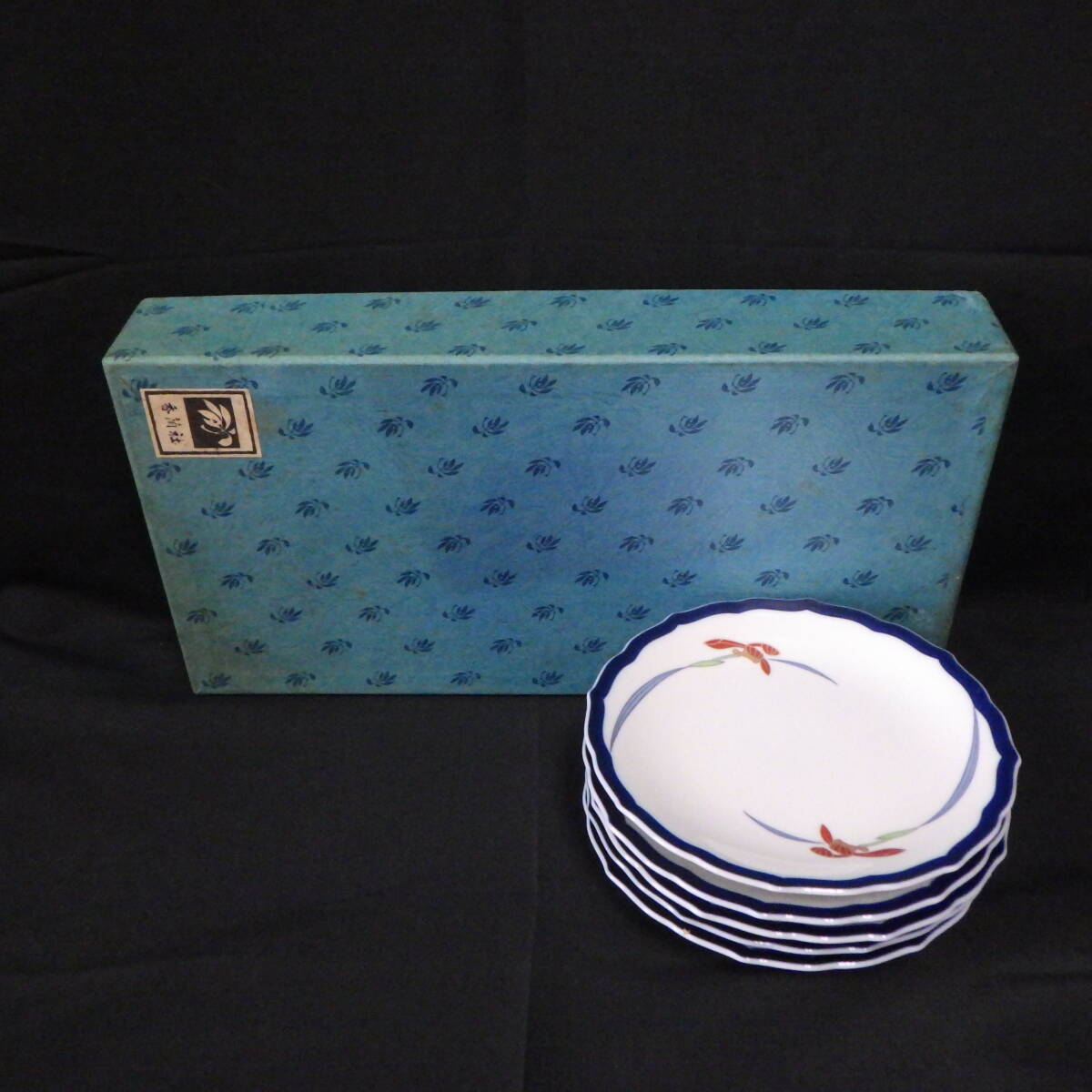 香蘭社 オーキッドレース パン皿 5枚セット拍卖