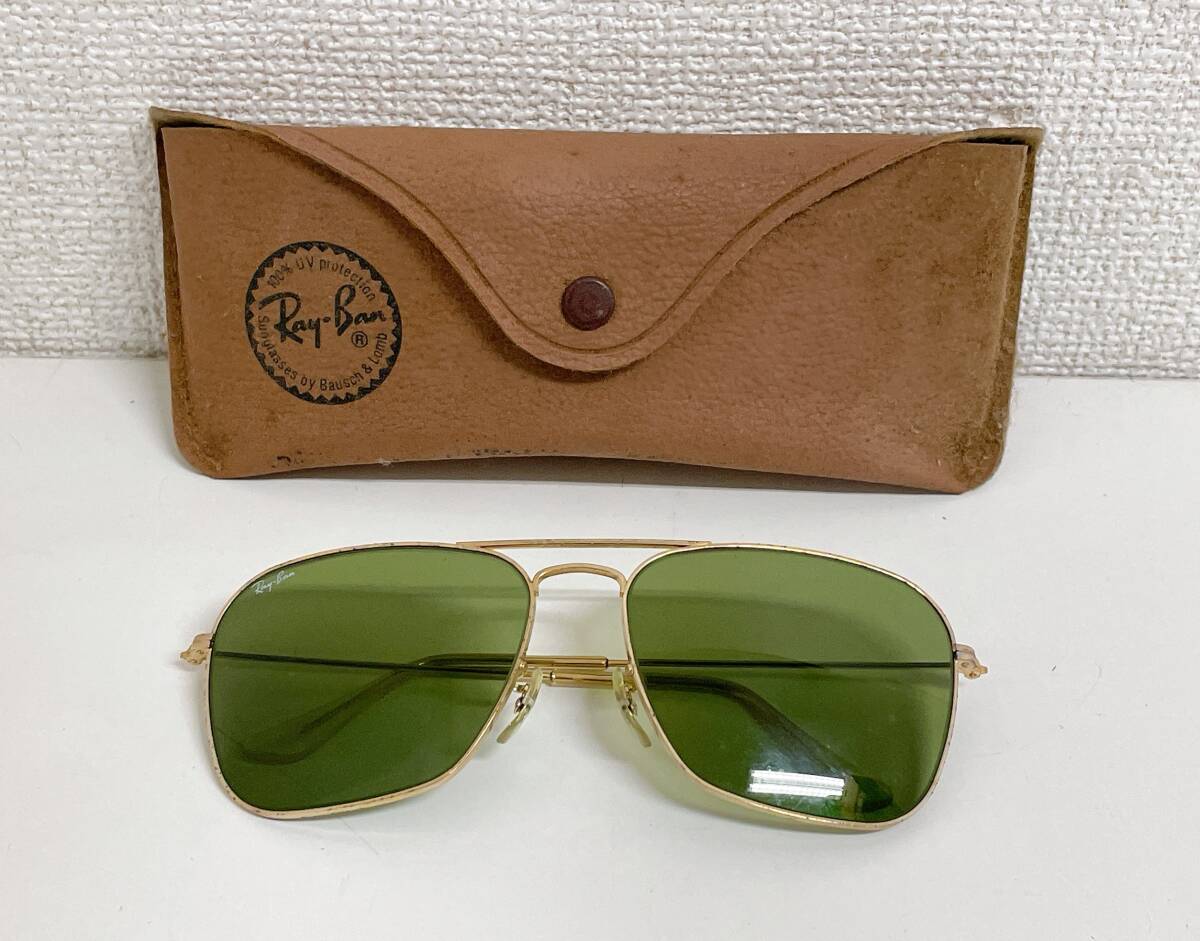 【Ray-Ban レイバン サングラス 】ボシュロム /ヴィンテージ/レトロ/時代物/当時物/グリーン/A710-202拍卖
