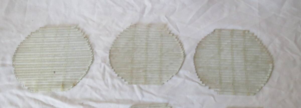 ガラス製コースター 刺身用すのこ 3枚拍卖