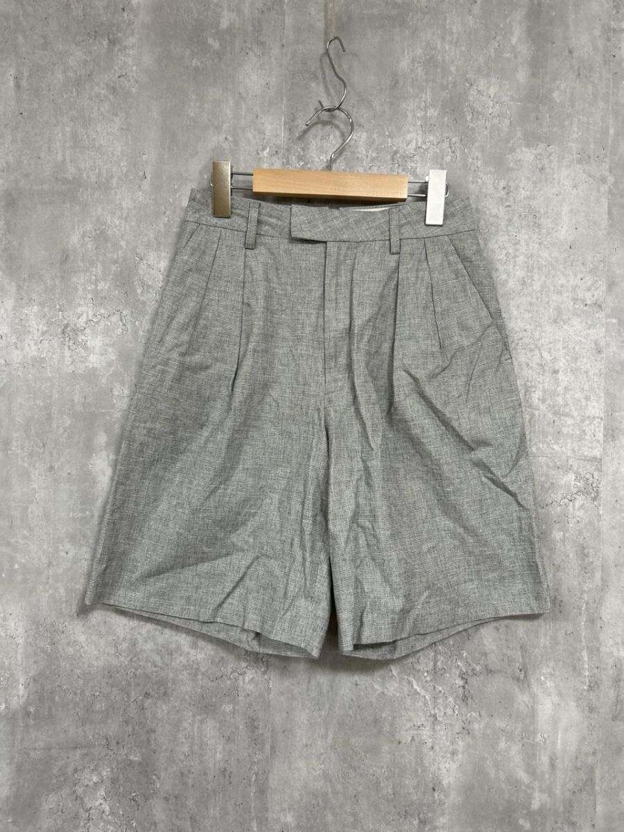 ネコポスOK URBAN RESEARCH DOORS アーバンリサーチドアーズ シルクネップ ショート ハーフ パンツ sizeS/グレー ■■ レディース拍卖