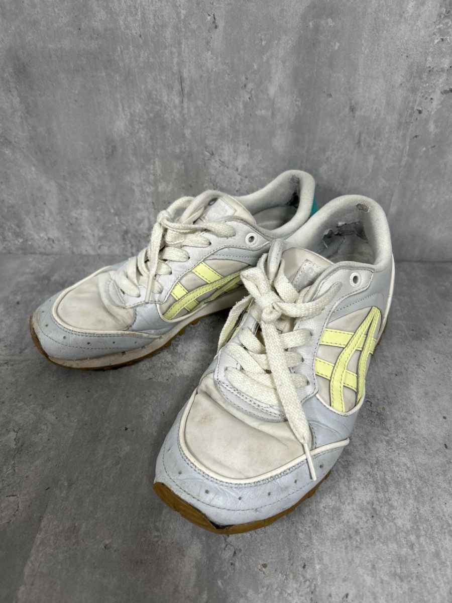 Onitsuka Tiger オニツカタイガー ローカット スニーカー size24.5cm/CREAM/HUDDLE YELLOW ■■ レディース拍卖