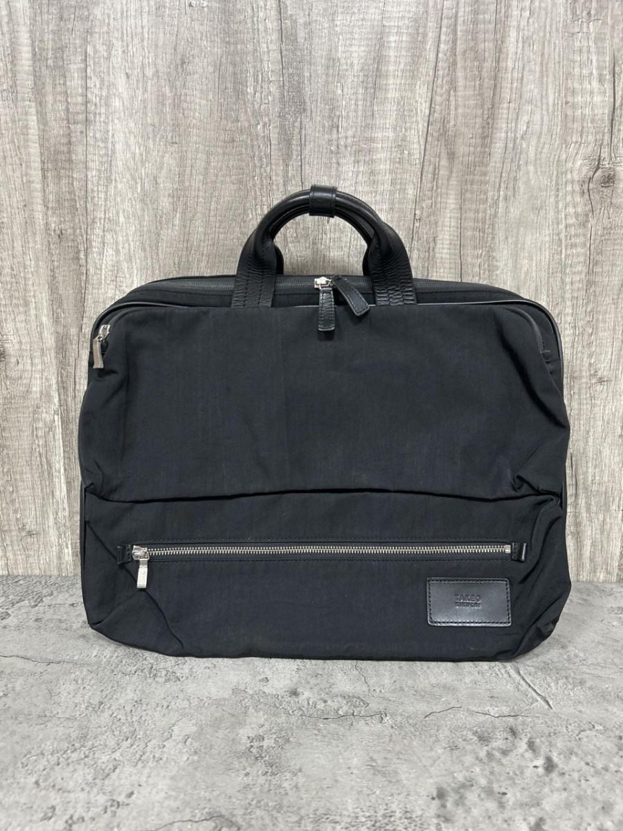 TAKEO KIKUCHI タケオキクチ スマートキャリー2WAYリュック 撥水 ブリーフケース ビジネス バッグ sizeF/黒 ■■ メンズ拍卖