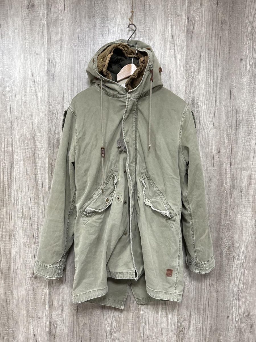 SCOTCH & SODA スコッチアンドソーダ 古着 used ライナー付 モッズコート ミリタリー ジャケット sizeL/カーキ ◆■ メンズ拍卖