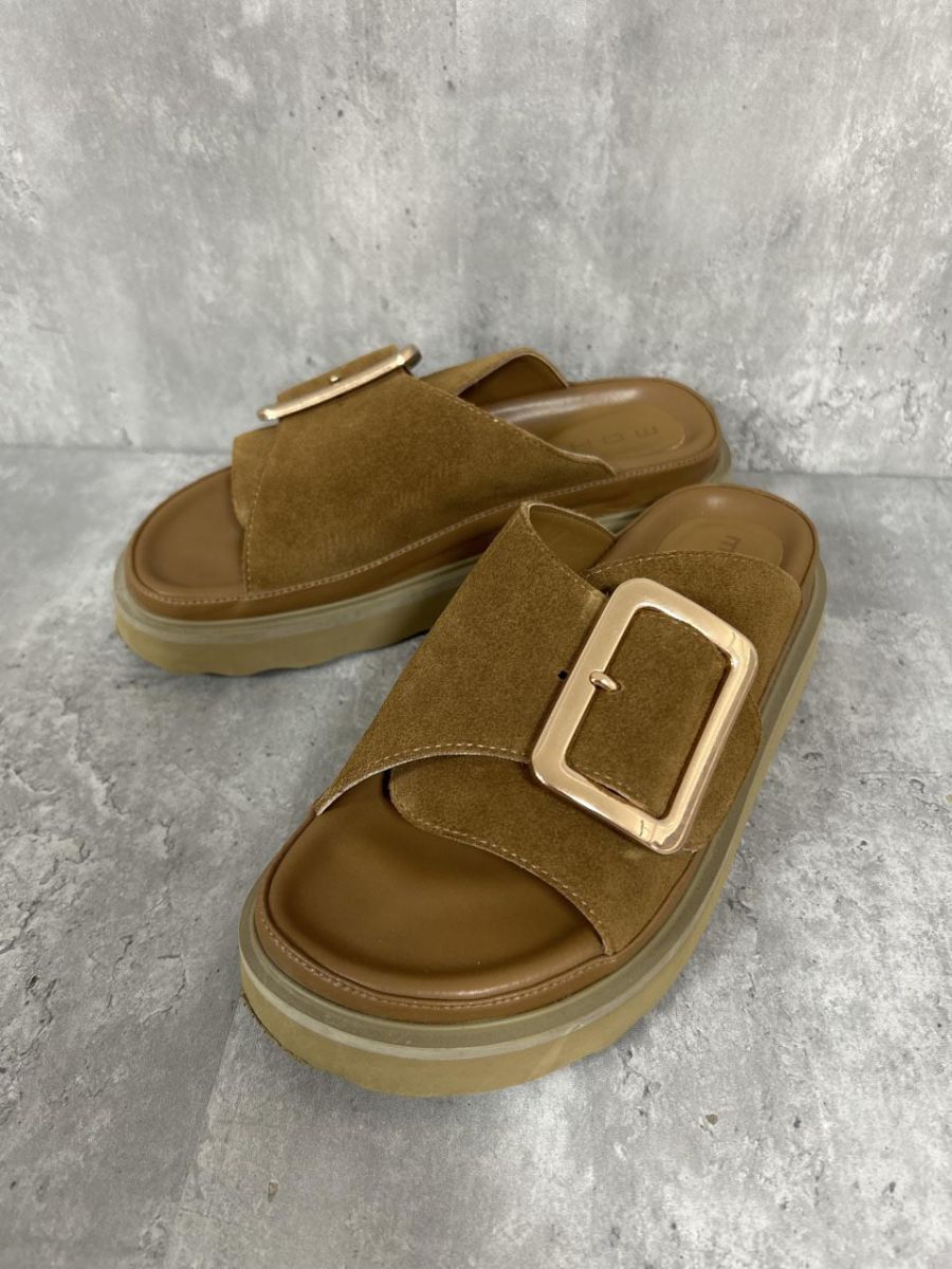 MOHI SLOBE IENA別注 バックサンダル サンダル size36/茶 ■◆◎ レディース拍卖