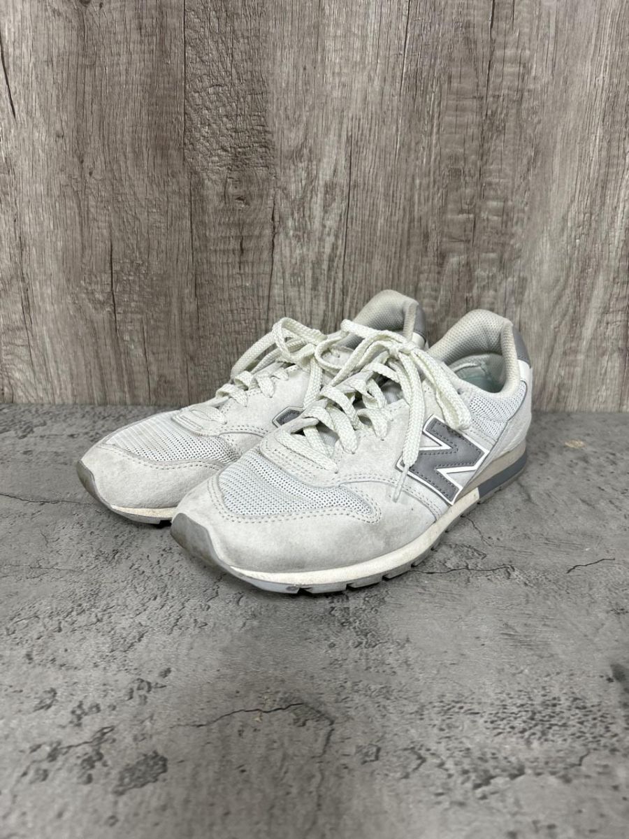 ニューバランス ワッペン ローカット スニーカー size24.5/ライトグレー ■■ メンズ拍卖