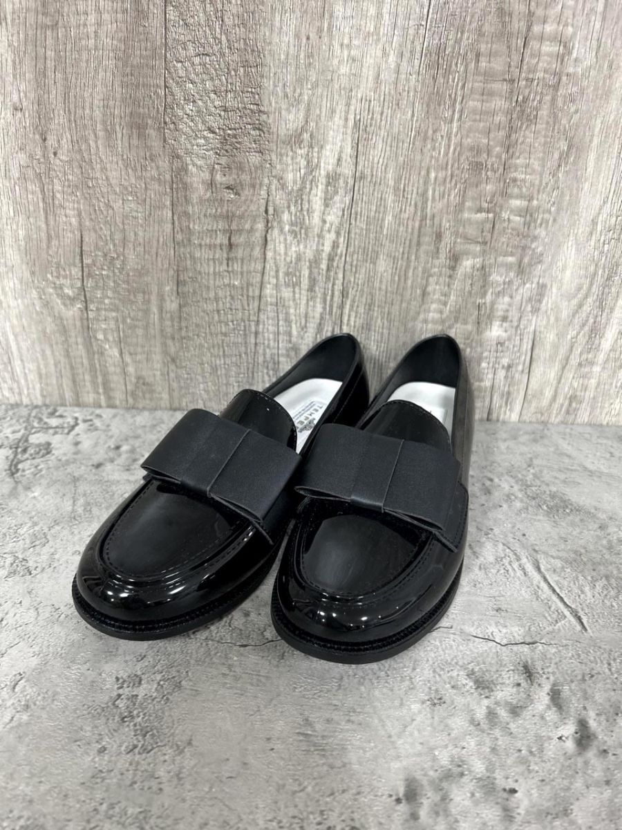 TEMPERATE フラットベルトリボン ローファー ローファー シューズ size38 23.5cm/黒 ■■ レディース拍卖