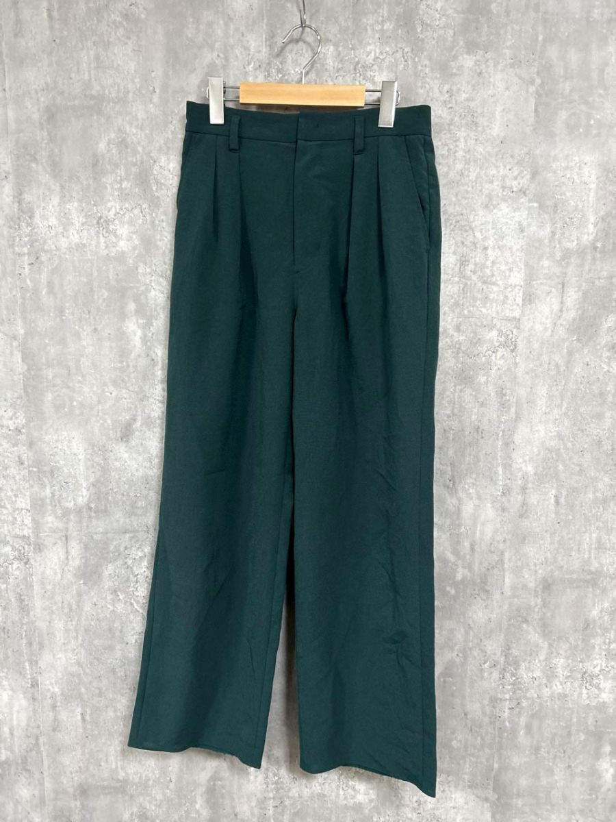 Spick & Span スピック&スパン ストレート カラーパンツ スラックス パンツ size38/緑 ■■ レディース拍卖