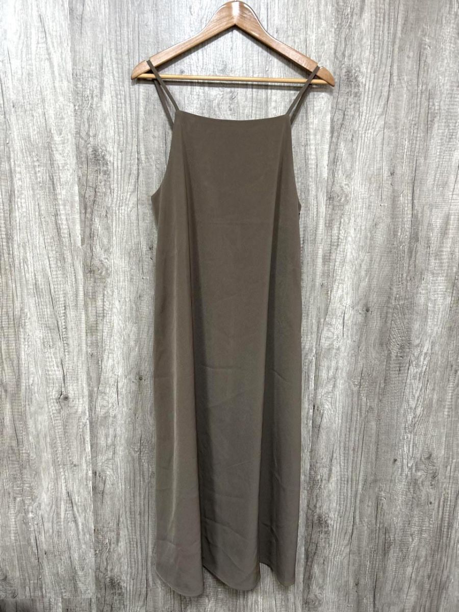 evernavy Iライン シンプル キャミソール ワンピース sizeM/茶 ■■ レディース拍卖