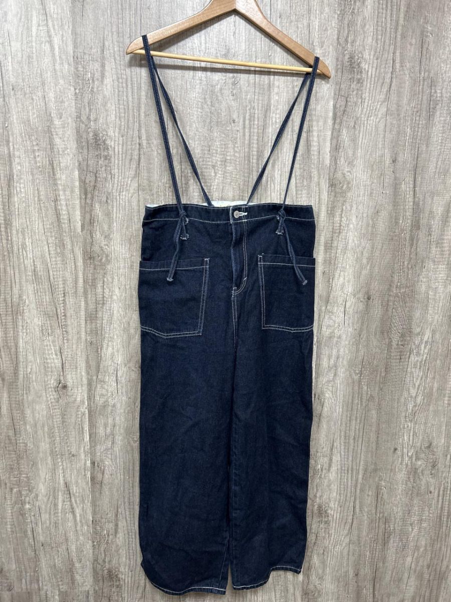 SOMETHING サムシング エドウィン サロペット オーバーオール sizeF/紺 ◆■ レディース拍卖