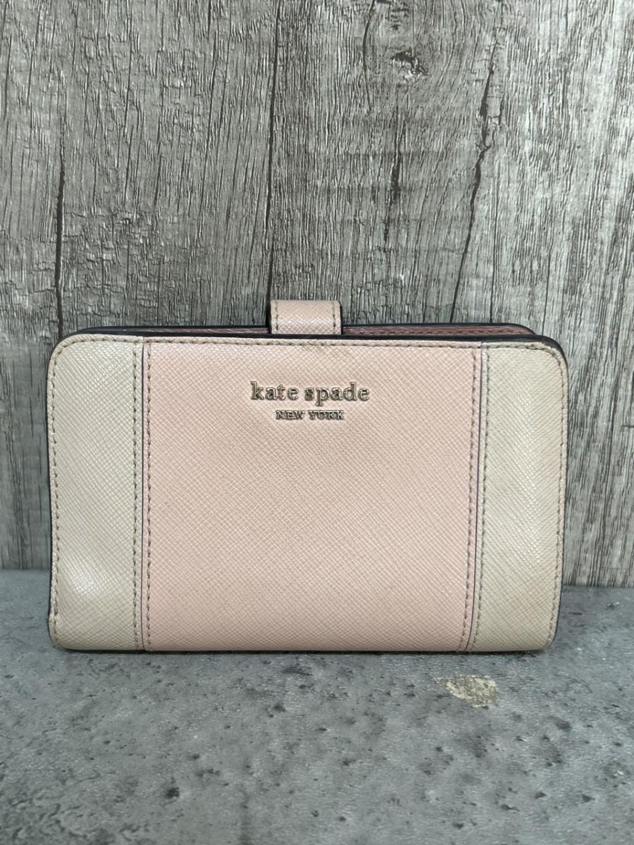 kate spade ケイトスペード 二つ折り 財布 ピンク ■■ レディース拍卖