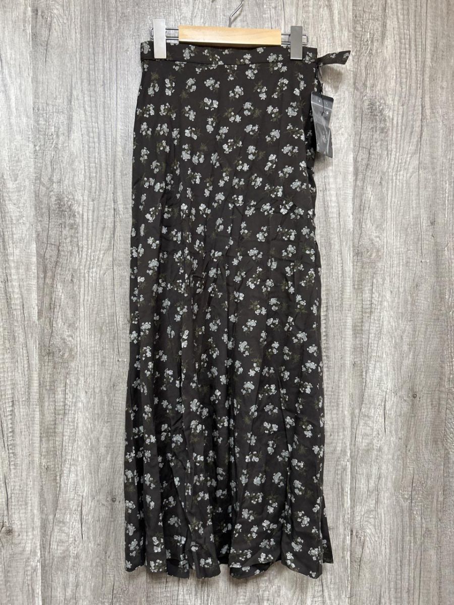 ネコポスOK 美品 BEAUTY & YOUTH ビューティ&ユース ユナイテッドアローズ 花柄 タグ付未使用品 ロング スカート sizeS/茶 ■■ レディース拍卖