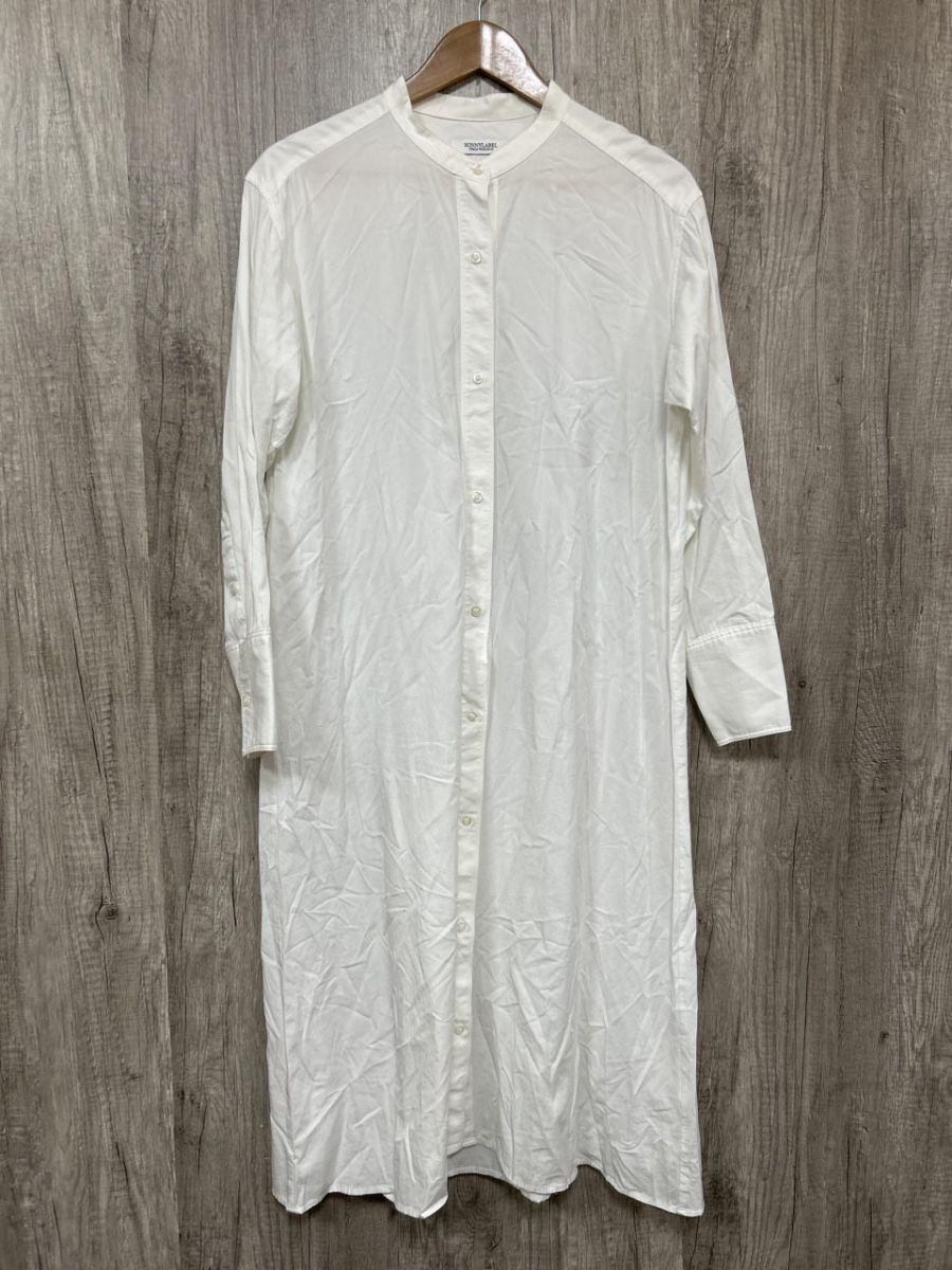 ネコポスOK URBAN RESEARCH Sonny Label 綿100% ロングワンピース シャツ ワンピース sizeF/白 ■◇ レディース拍卖