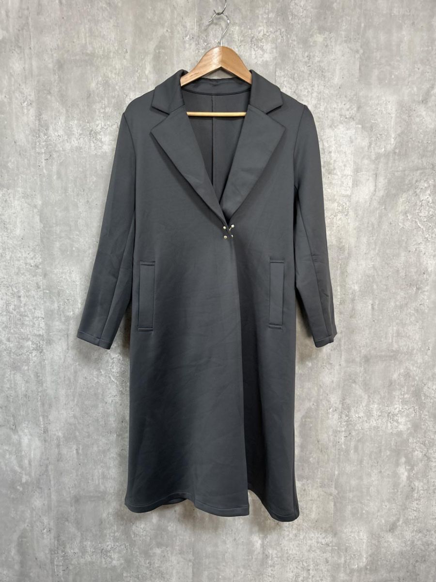 12 Twelve agenda ダンボールニット ロング コート size9/グレー ◆■ レディース拍卖