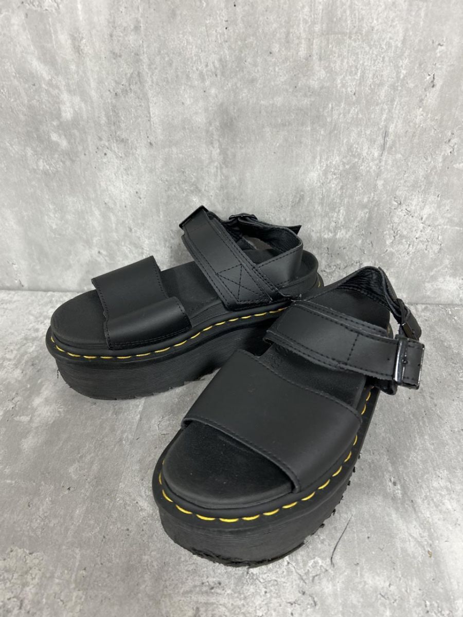 Dr. Martens ドクターマーチン ヴォス クアッド サンダル sizeUK3/黒 ■◆◎ レディース拍卖