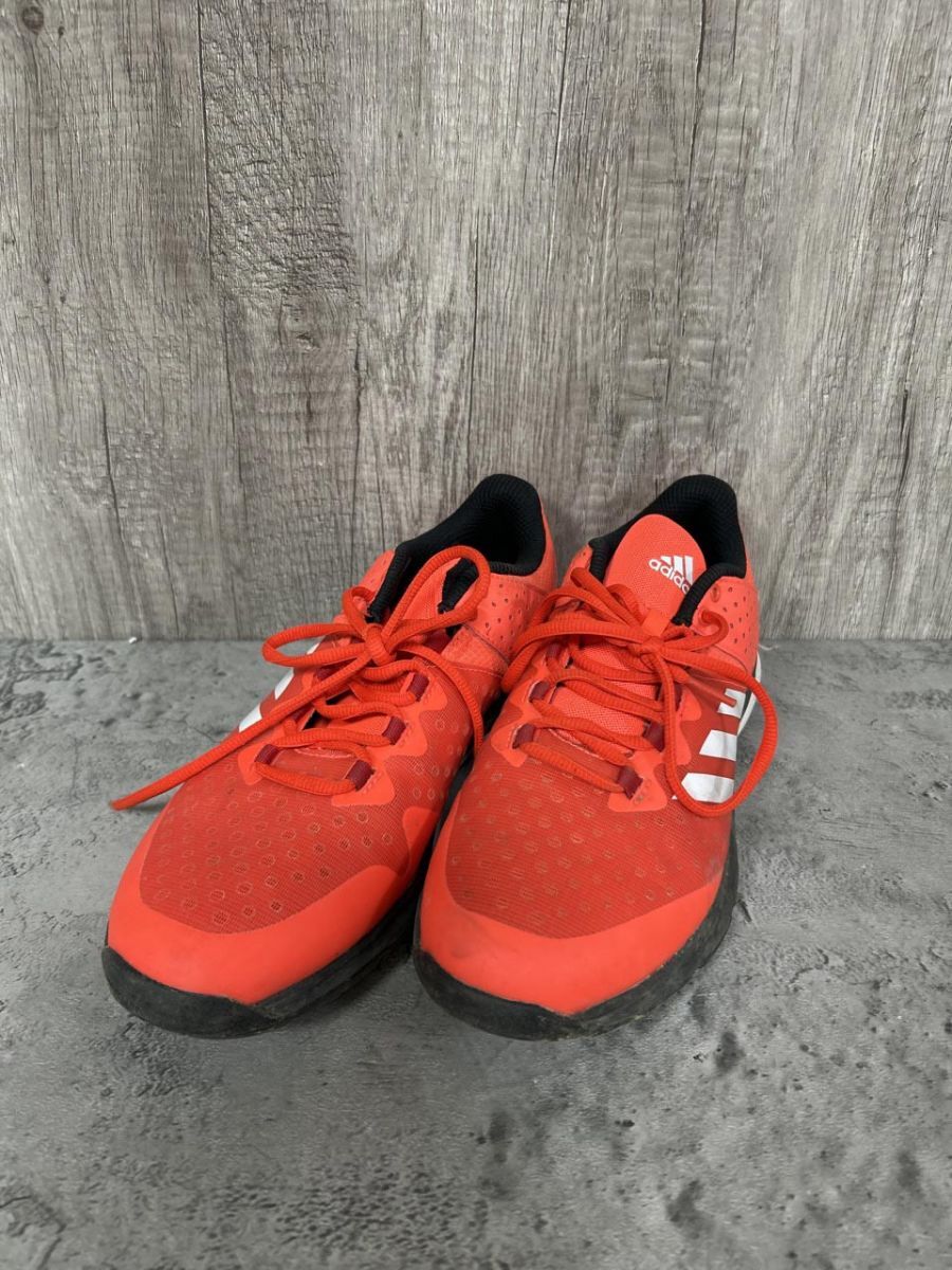 adidas アディダス ハンドボールシューズ コート スタビル スニーカー size25.5cm/赤 ■■◎ メンズ拍卖