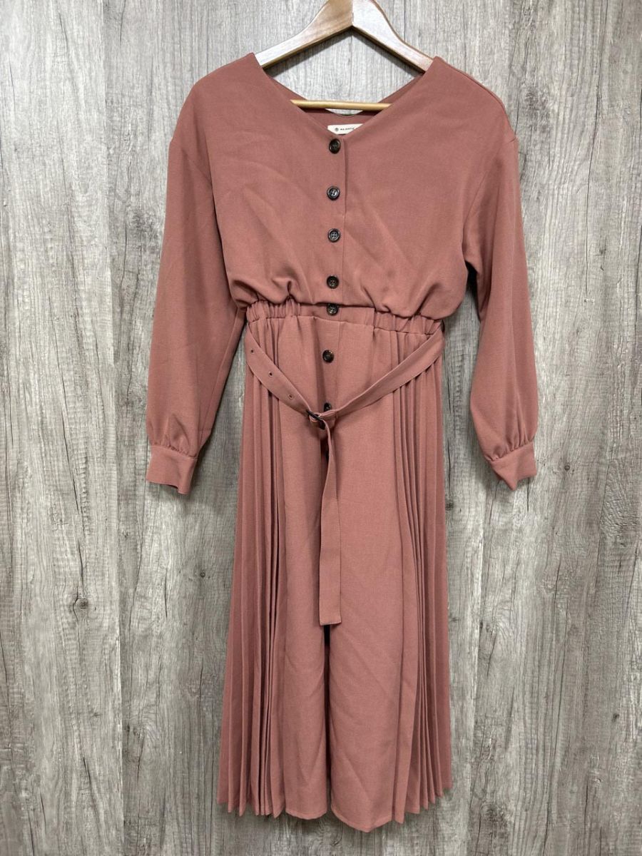 MAJESTIC LEGON 無地 カシュクール ワンピース sizeS/ピンク ◆■ レディース拍卖