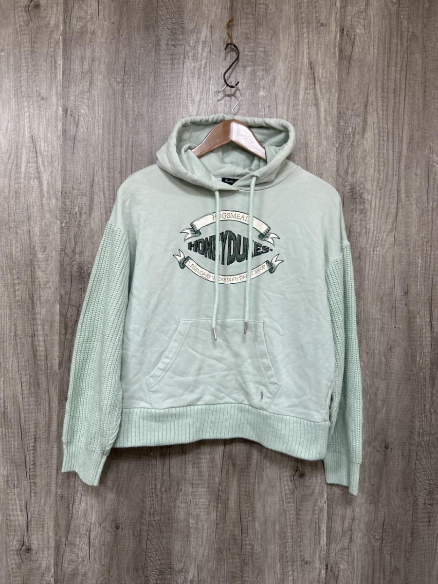 ハリー・ポッター 裏毛ニットパーカ- プルオーバー パーカー sizeF/黄緑 ◇■ レディース拍卖