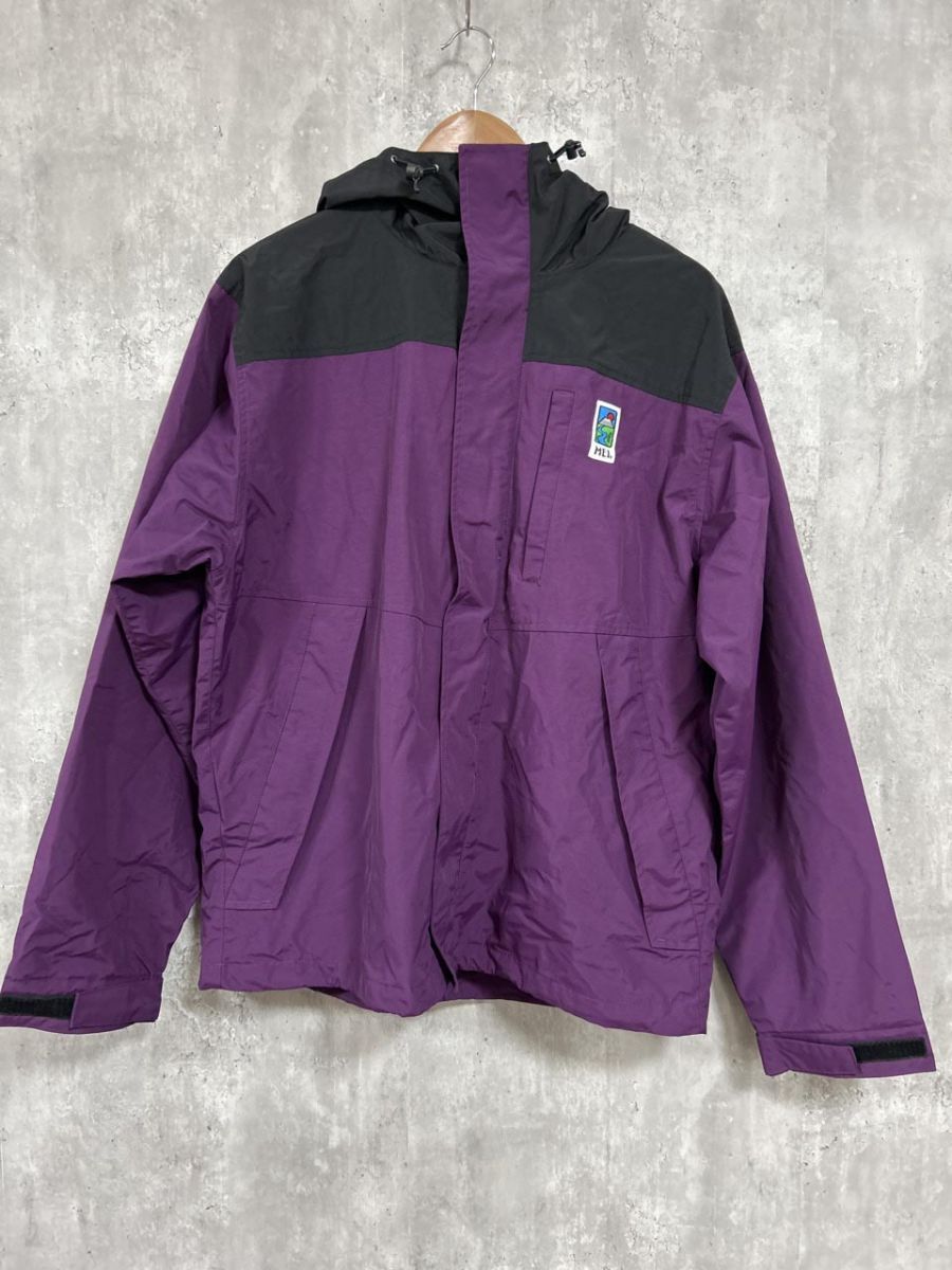 ネコポスOK EMI エムイー 配色 マウンテン パーカー sizeL/黒x紫 ◆■ メンズ拍卖