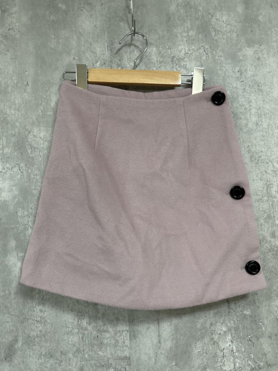 ネコポスOK eimy 無地 タイト スカート sizeS/紫 ◆■ レディース拍卖