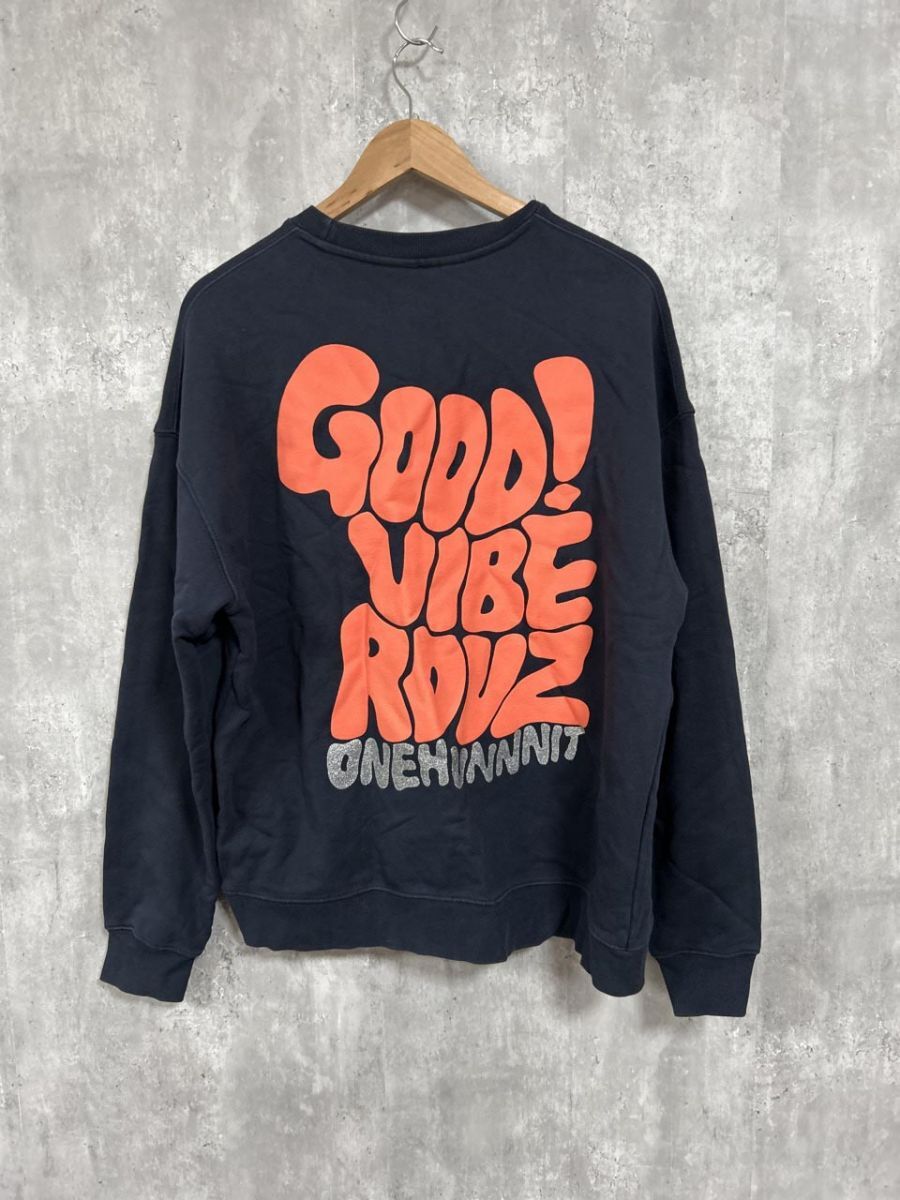 ONEHUNNNIT 韓国製 綿100% スウェット size1/濃紺 ◇■ メンズ拍卖