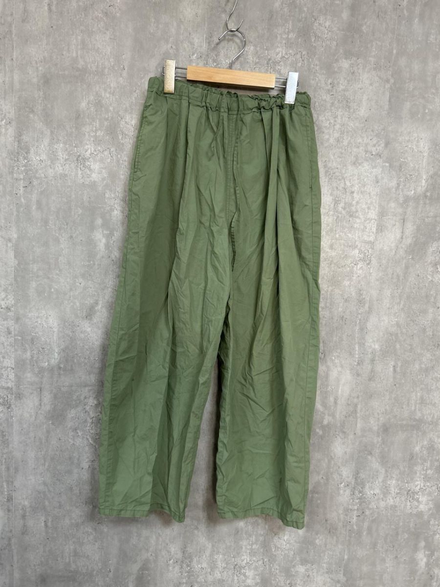 ネコポスOK pual ce cin ピュアルセシン 高密度コットンコクーン パンツ sizeF/カーキ ■◆ レディース拍卖
